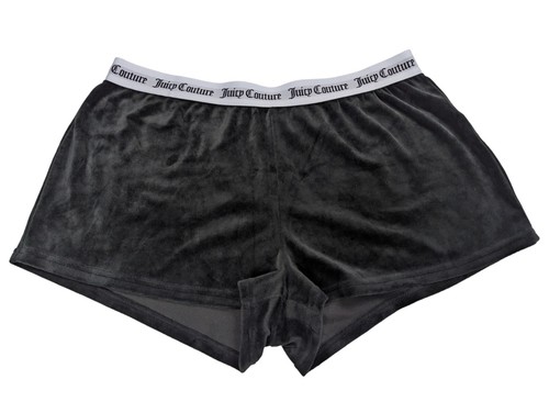 ショートパンツ JUICY COUTURE Women Shorts  Burmudas VEJTV0574WJG J00 Black Juicy Couture Sleepwear Velour Booty Shorts Solid Black