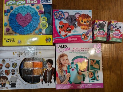 ORB Plush Craft Zoo Animals+ Harry Potter Bead Art + Pom Pom Rug+ALEX DIY Llama 