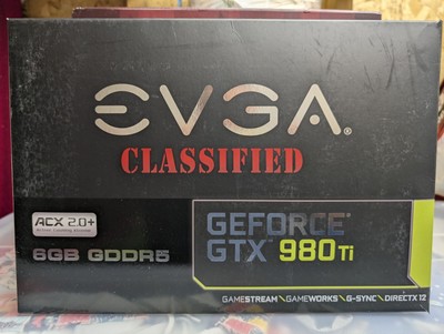 EVGA Nvidia GeForce GTX 980 Ti Classified Graphics Card - 06G-P4-4998-KR Retail