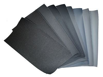 9x Micro Finishing Cloth 1500-12000, size 18x9cm, fountain pen mesh Polierleinen