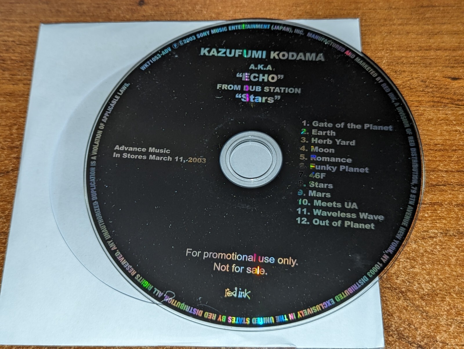 Kazufumi Kodama AKA Echo from Dub Station Stars CD 12 Songs