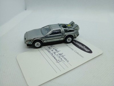 HOT WHEELS BACK TO THE FUTURE DELOREAN ENTERTAINMENT LAMLEY GROUP W/CARD SIGNED