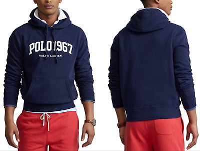POLO RALPH LAUREN Logo Fleece Hoodie Sweater Hooded Sweatshirt Sweater Jumper Wo
