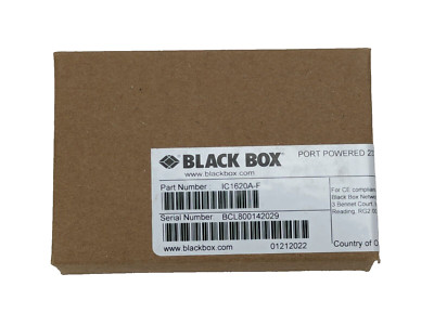 Black Box Async RS-232 - RS-485 Interface Converter - Serial Adapter IC1620A-F