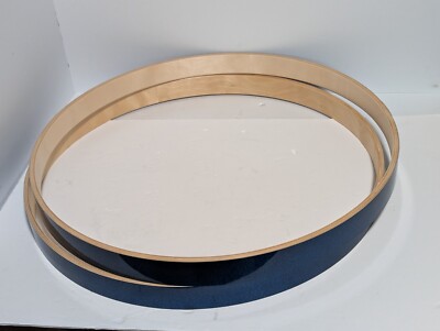 SPL Birch Velocity Bass Drum Hoops - 22'', 1 3/4'' Cobalt Sequin Blue