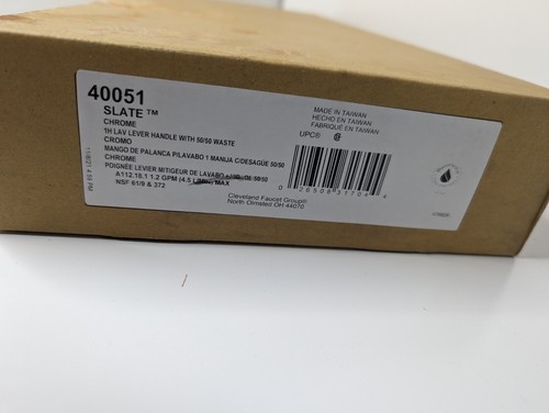 MOEN 40051 Slate Single Handle Low Arc Bathroom Sink Faucet, Chrome