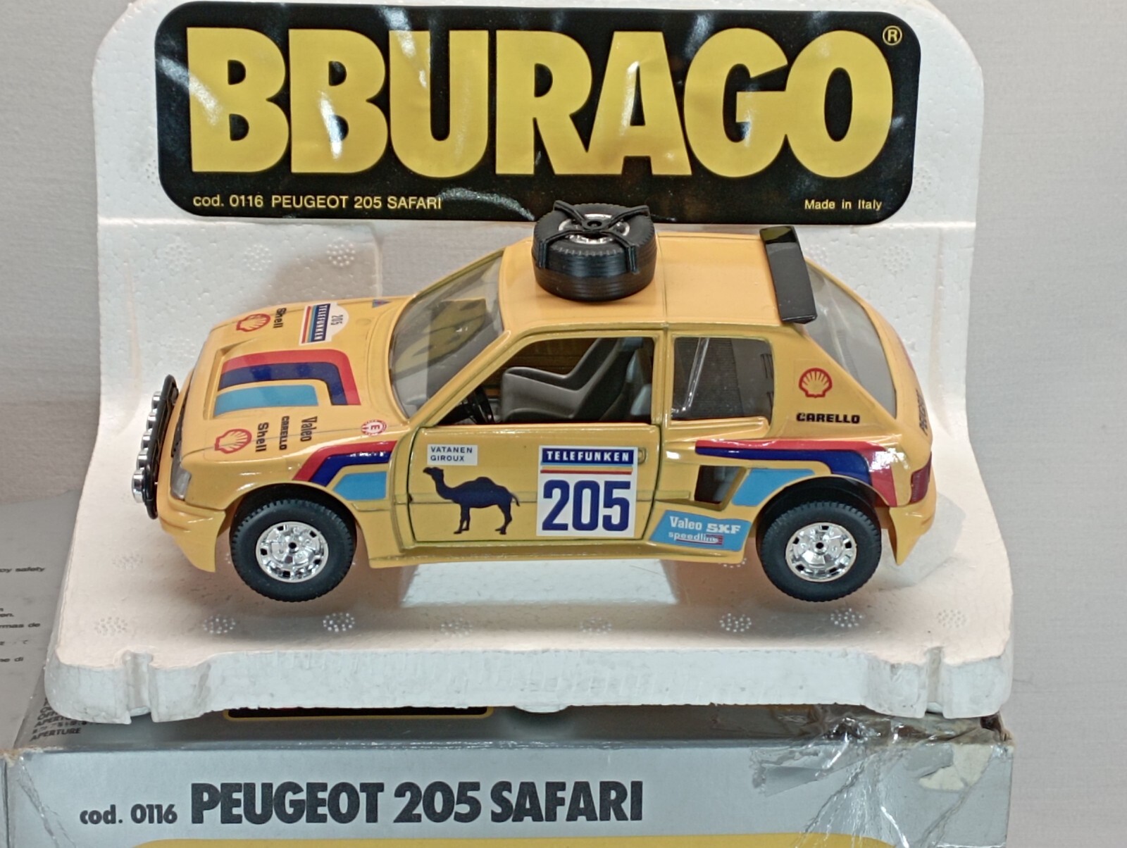 BURAGO 1/24 - PEUGEOT 205 SAFARI - VERY GOOD CONDITION - BOX