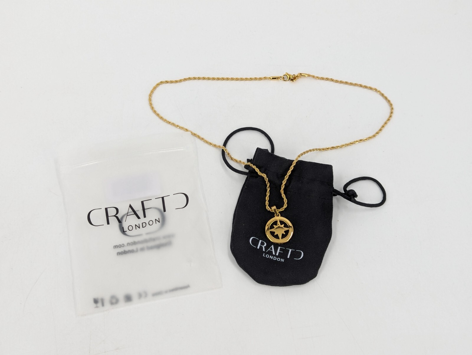 Craftd London North Star Gold Tone Necklace NSTAR-G 6 with Craftd London North Star Gold Tone Necklace NSTAR-G 6 with
