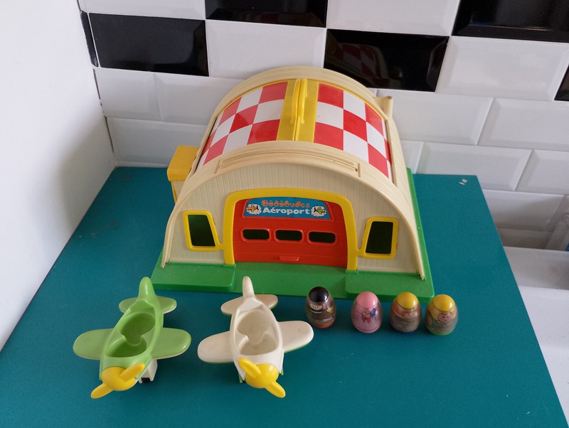 020624 Figurine Vintage Ancien Weebles Les Bidibules AÃ©Roport 1973 Hasbro