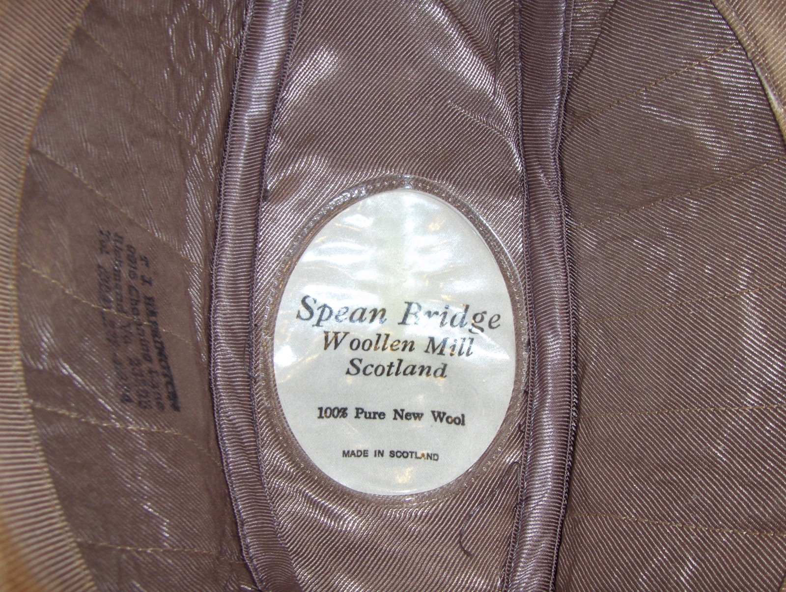 Vintage Grey Wool Tweed Spean Bridge Fedora Trilby Hat Men sz 60  7 3/8 Scotland