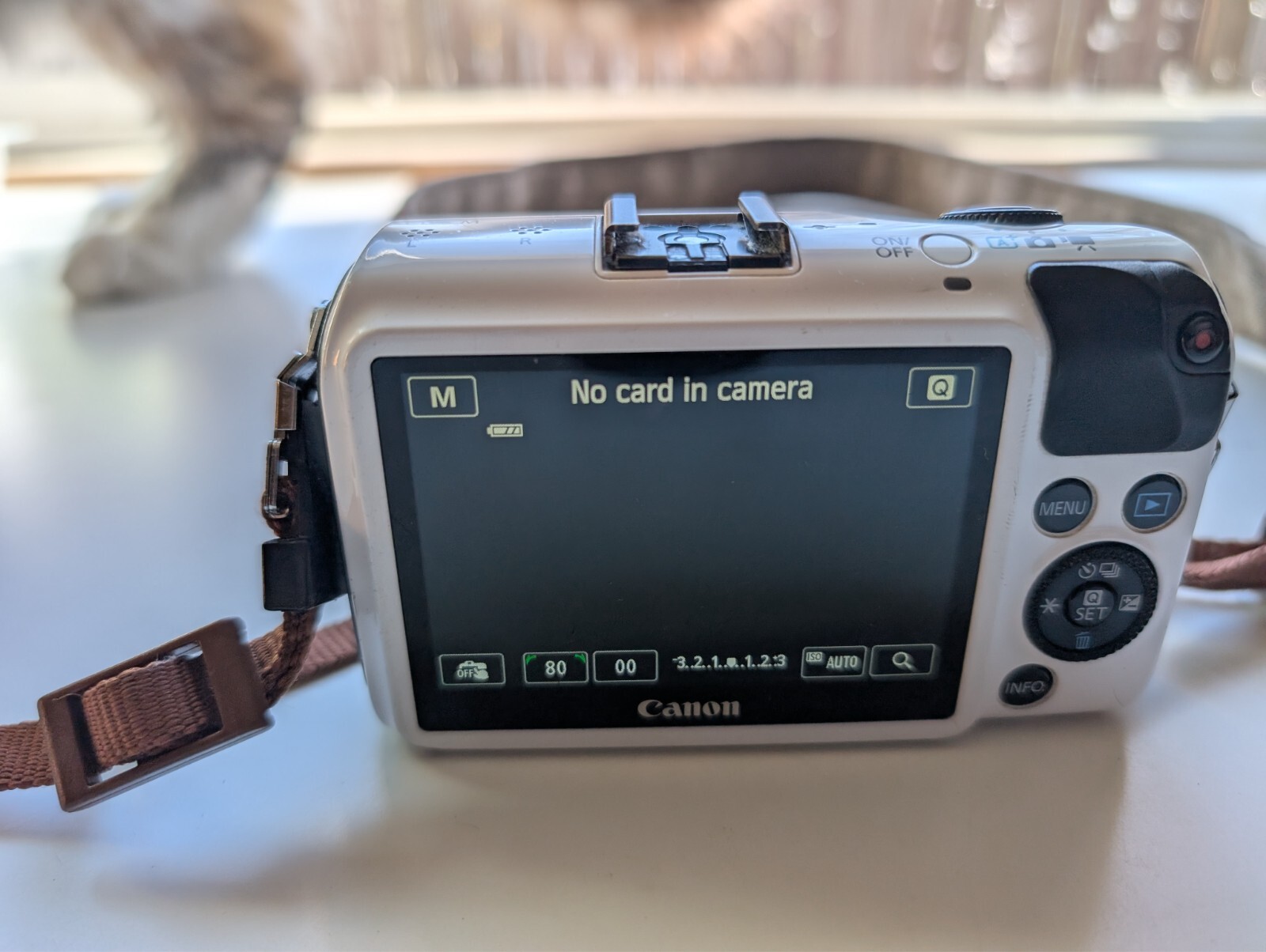 Canon EOS M Original White Mirrorless Camera (See