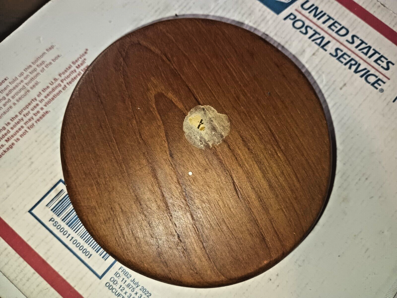 Vintage Southeast Asian Teak Wood Bowl Rustic Handmade Wood Carved Salad 6" x 2"