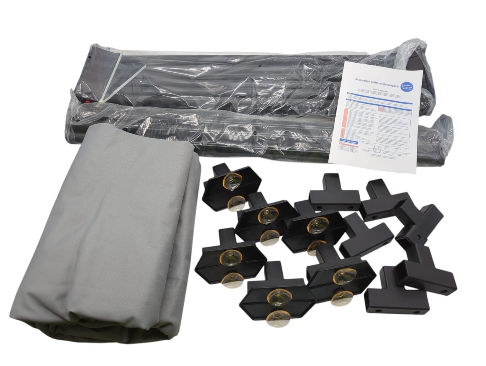 Safety Baby-Laufstall faltbar 6-Felder Tragbar