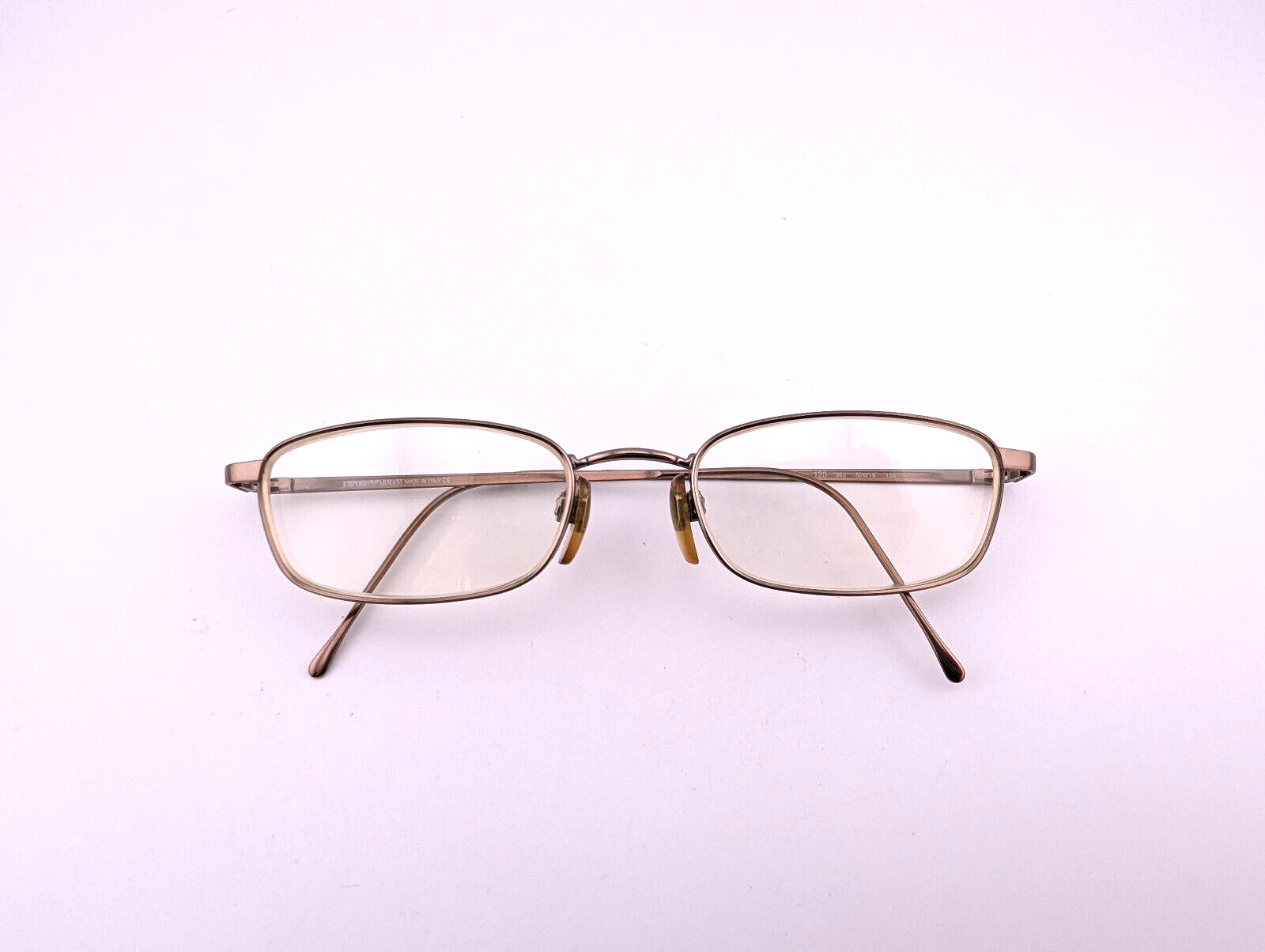 Emporio Armani Eyeglasses, Frames Only, 120 980, 50-19-135, Silver, Metal, Italy Emporio Armani Eyeglasses, Frames Only, 120 980, 50-19-135, Silver, Metal, Italy