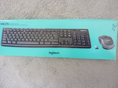 Brand New Logitech Wireless Keyboard And Mouse MK270 Birthday Gift