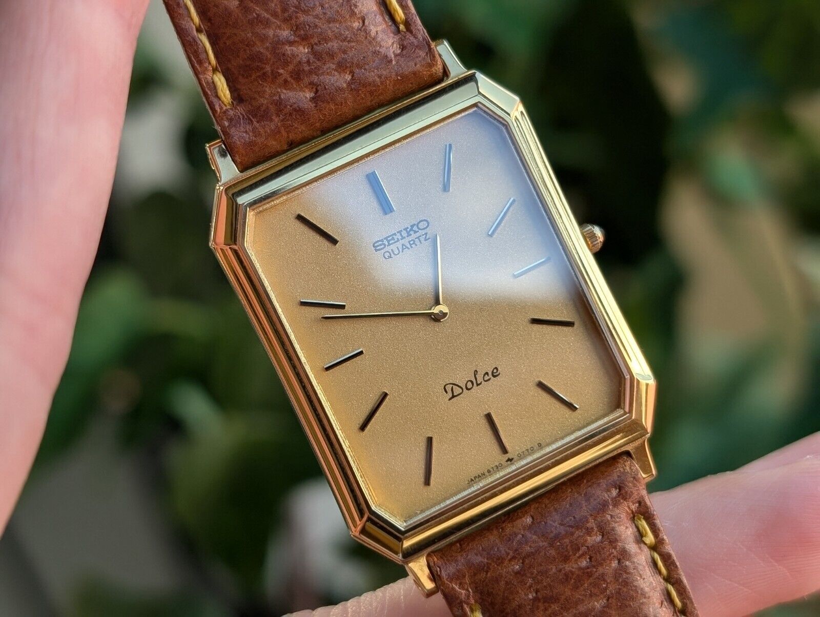 SEIKO Dolce 6730-5540 Gold Dial quartz Men's Watch Vintage | eBay SEIKO Dolce 6730-5540 Gold Dial quartz Men's Watch Vintage | eBay