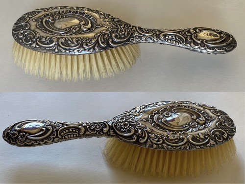 Antique 1904 Sterling Silver Vanity Hair Brush England