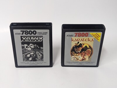Karateka & Xevious Atari 7800 Games - Cartridges Only - Tested, Working