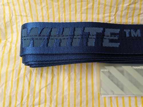 OFF-WHITE OFF-WHITE 2013 INDUSTRIAL BELT ROYAL BLUE/BLUE VIRGIL ABLOH ORIGINAL