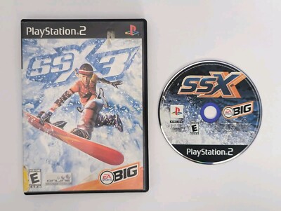 LOT SSX3 CIB Complete Black Label + SSX (Disc ONLY) Playstation 2 PS2 TESTED