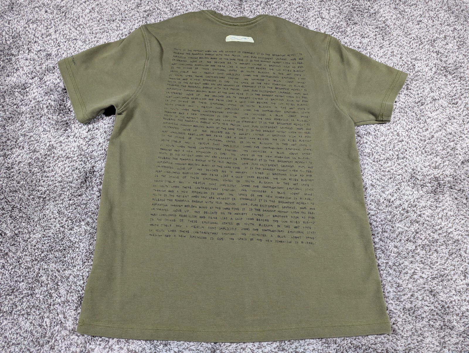 Ader Error Shirt Mens Small Army Green 2021 Winter But Near