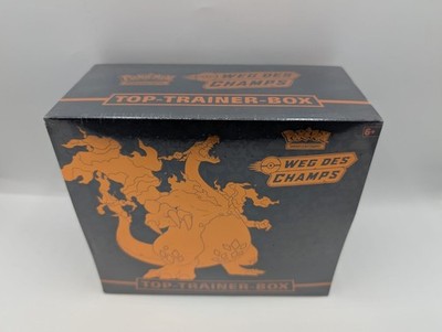 Pokémon Weg des Champs Top Trainer Box Glurak DE Lagerspuren B-Ware NEU & OVP
