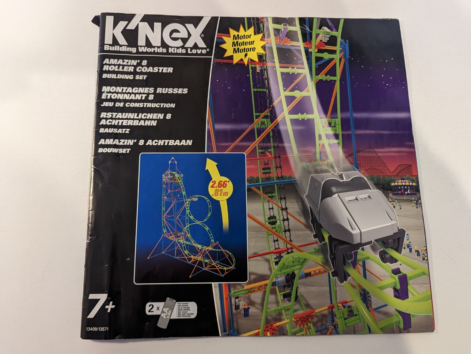 K'NEX Amazin' 8 Roller Coaster #13409 Instructions ONLY | eBay