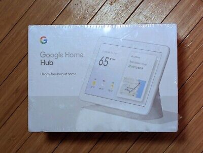 NEW SEALED Google Home Hub 1st Gen White Pearl Smart Home Speaker GA00516-US
