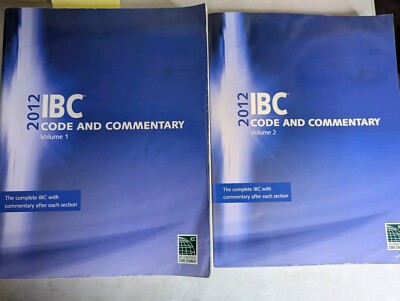 2012 IBC Code And Commentary Volume 1 And 2  Textbook ICC CRA