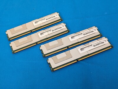 *Lot of 4x* DATARAM DR 64802A 32GB 4Rx4 PC3L-12800L DDR3 MEMORY MODULE 128GB Kit
