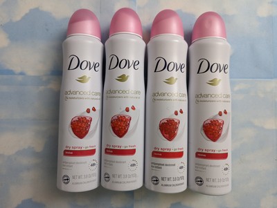 LOT(4) DOVE ADVANCED CARE REVIVE DRY SPRAY ANTIPERSPIRANT DEODORANT 3.8 OZ