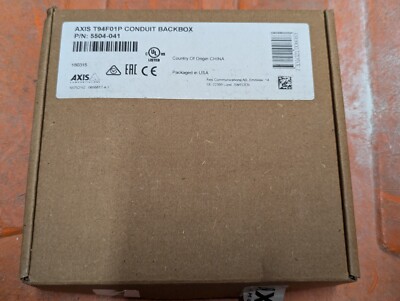 NEW Axis Communications T94F01P Conduit Backbox for Axis M30 & P14 5504-041