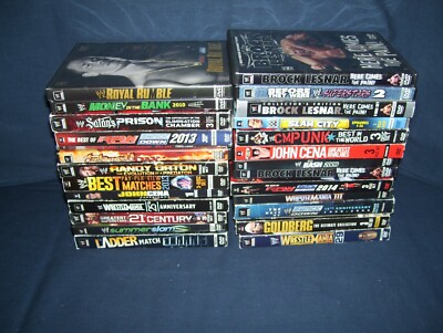 Wresting DVD Lot 27 DVD with Box Sets Used WWF WWE