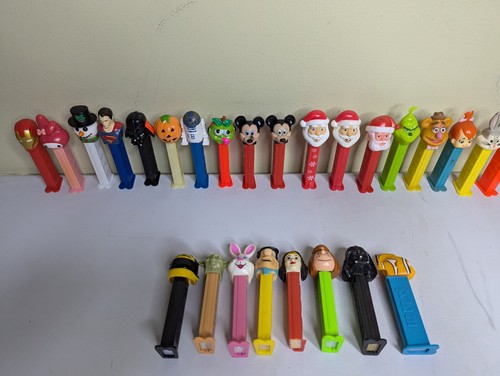 OLDPEZ 70's〜80'sPEZ Unopened Assortment Lot of 22 Vintage PEZ Candy Sticks Collectible 70's, 80's
