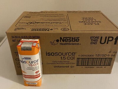 Nestle Isosource 1.5 Cal Tube Feeding Formula Unflavored 8.45 oz Case of 24