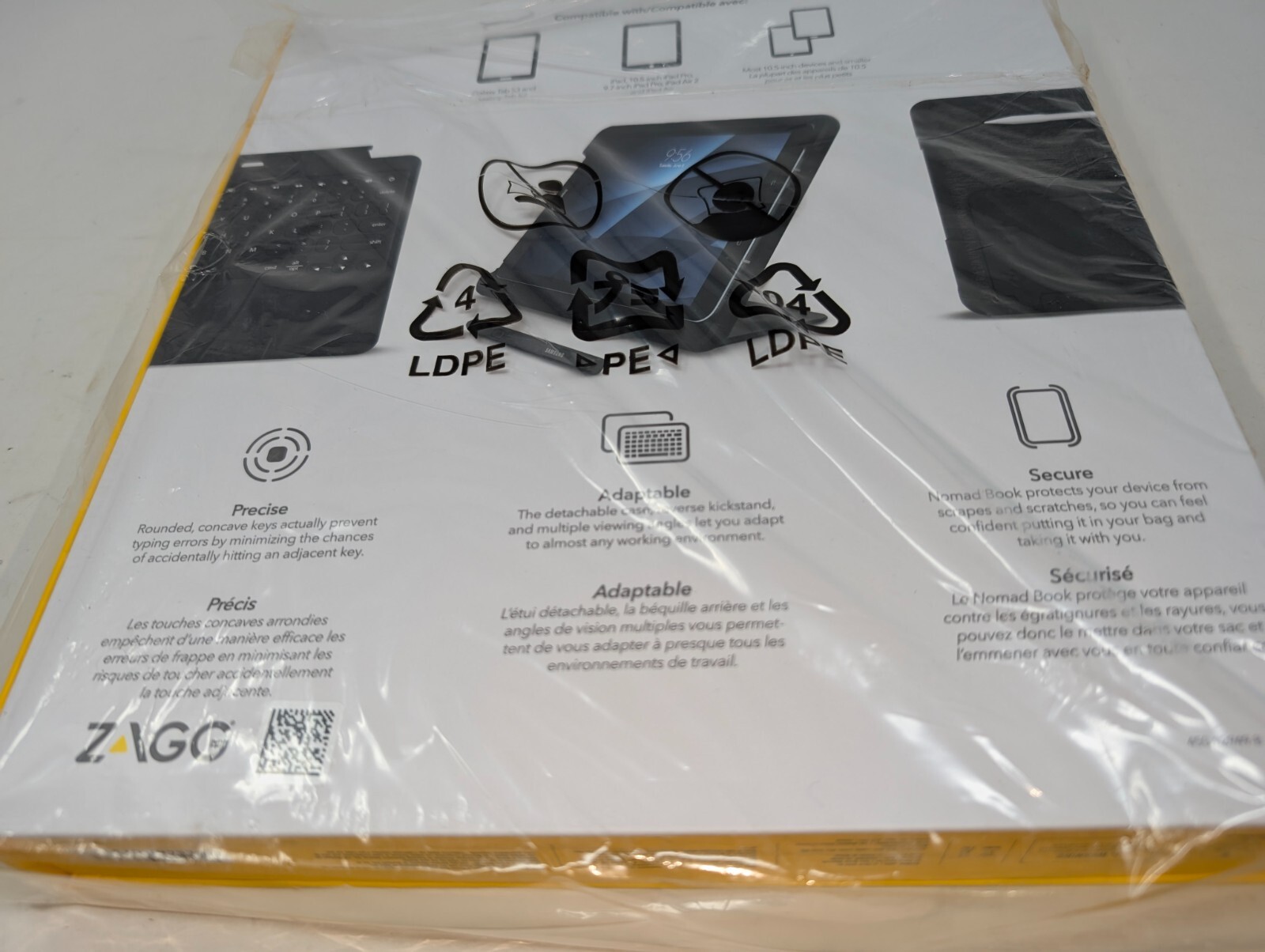 ZAGG - Nomad Book Keyboard Folio Case for Most Tablets Up To 10.5" - 9.7"  (182)