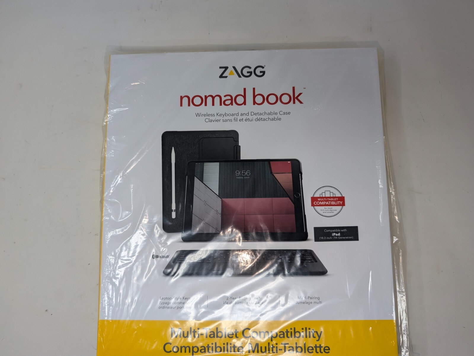 ZAGG - Nomad Book Keyboard Folio Case for Most Tablets Up To 10.5" - 9.7"  (182)