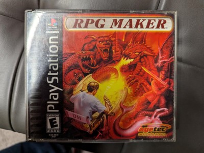 RPG Maker Sony PlayStation 1 PS1 Black Label Complete w/ Manual CIB Tested Works