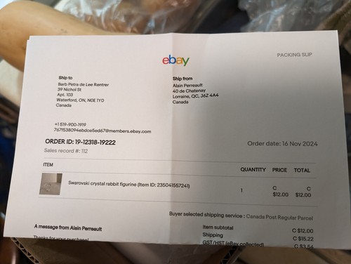 Item photo(s) from verified buyer