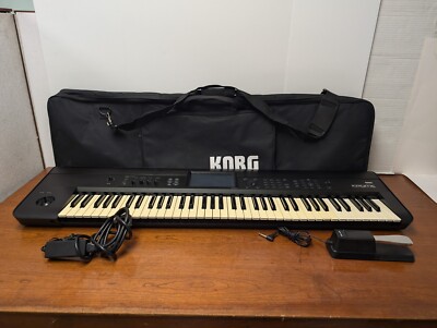 Korg Krome 73 - Music Workstation Keyboard Synthesizer W/ Case & Pedal - 73 Keys