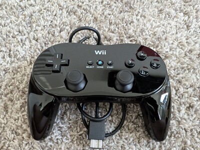 Nintendo Wii Classic Controller Pro Wired Official OEM Black