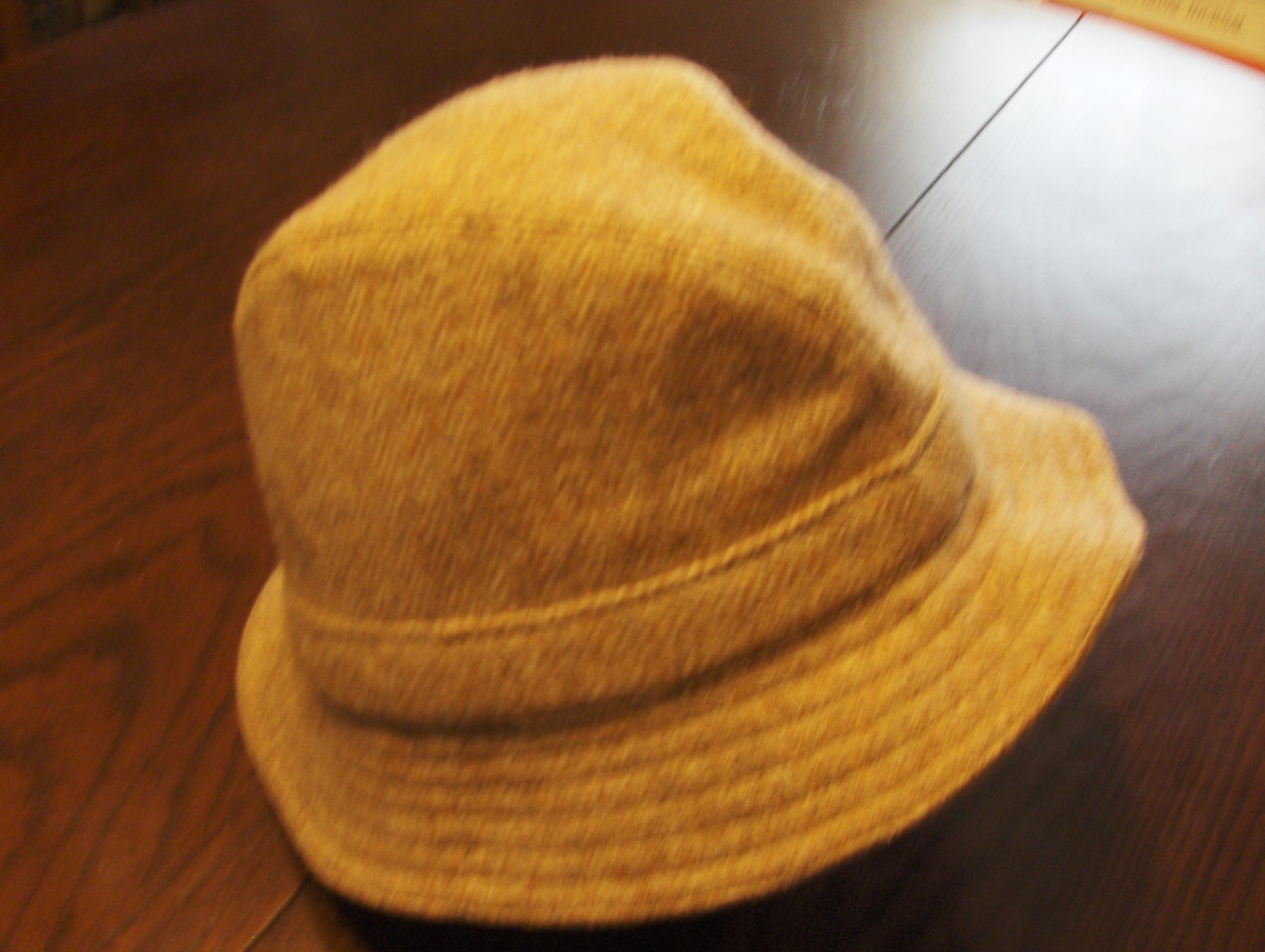 Vintage Brown Tweed Wool Fedora Trilby Hat Men Size Large Made in Great Britain