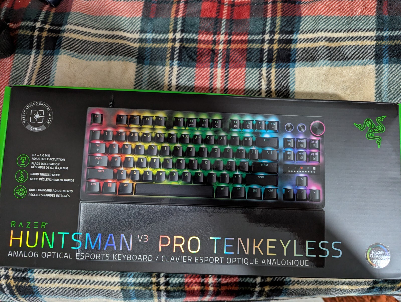 Barely Used RAZER HUNTSMAN V3 PRO TENKEYLESS Adjustable