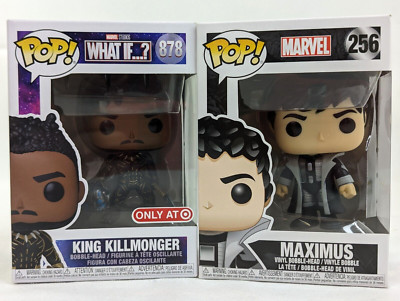 Funko Marvel LOT x 2 - Maximus 256 (Inhumans) + King Killmonger Target What If