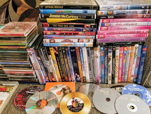 HUGE MIXED MEDIA LOT GAMES-CDS-DVDS-ETC