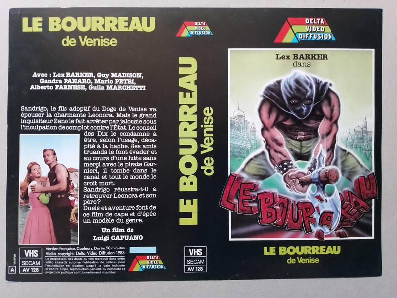 Jaquette Vhs - Le Bourreau De Venise - Vhs Sleeve - Luigi Capuano