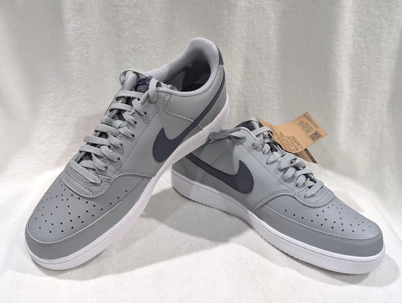 Nike Men's Court Vision Low NN Wolf Grey/L-Carbon Sneakers Nike Men's Court Vision Low NN Wolf Grey/L-Carbon Sneakers
