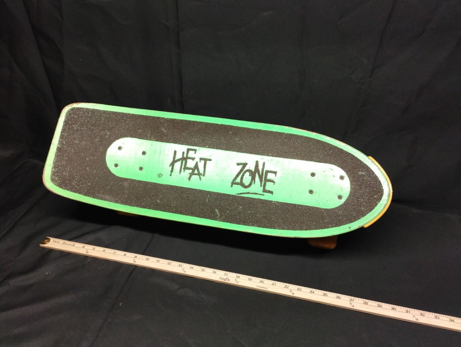 Vintage 1980's Radical Nash Heat Zone Neon Green Skateboard