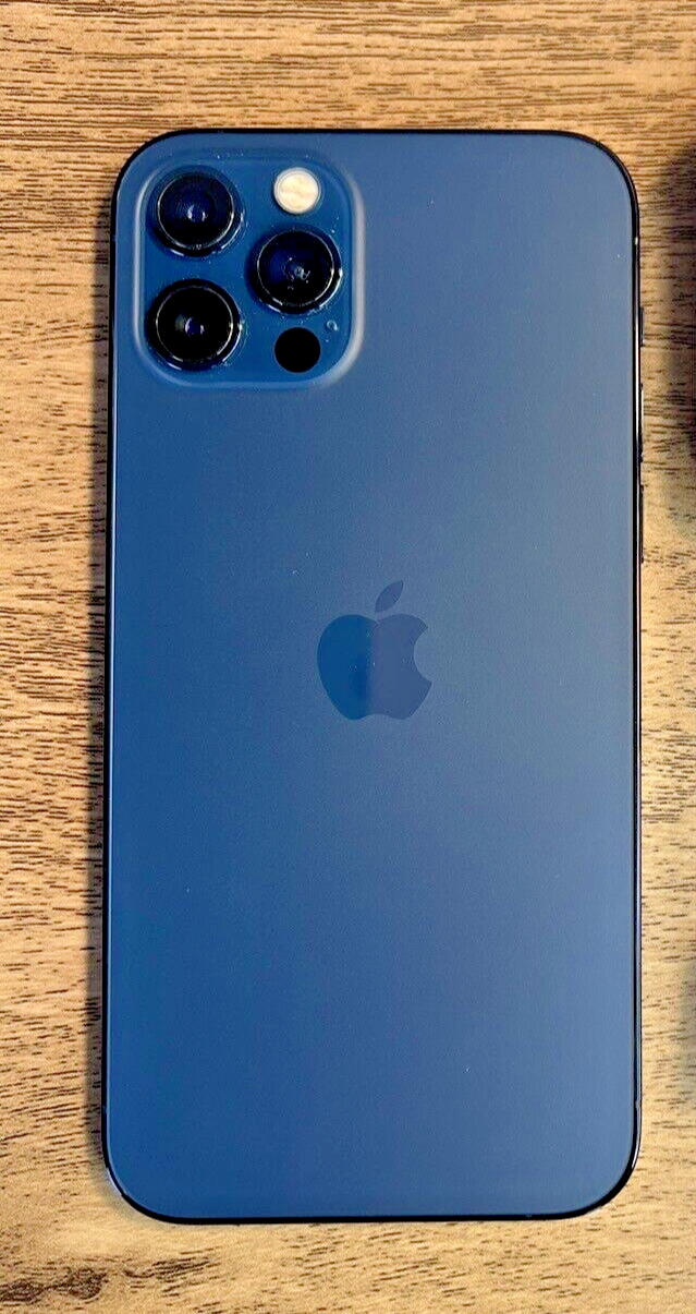 Apple iPhone 12 Pro 128GB Pacific Blue - TracFone Locked -Fair / Blurry f cam Apple iPhone 12 Pro 128GB Pacific Blue - TracFone Locked -Fair / Blurry f cam