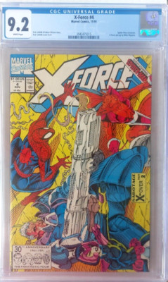 X-FORCE #4 CGC 9.2 Spiderman Crossover (1991) 3rd Deadpool Appearance